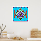 Jesus Mandala Print Poster (Küche)