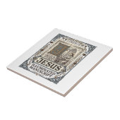 Jesus-Manuskript Jesus Christlicher Glaube Vintage Fliese (Seite)