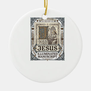 Jesus-Manuskript Jesus Christlicher Glaube Vintage Keramik Ornament