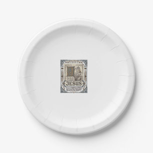 Jesus-Manuskript Jesus Christlicher Glaube Vintage Pappteller
