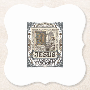 Jesus-Manuskript Jesus Christlicher Glaube Vintage Untersetzer