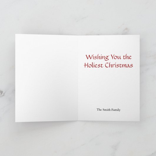 Jesus, Maria und Engel Weihnachten (Innenseite)