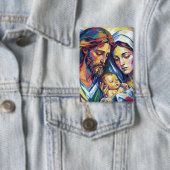 Jesus Maria und Josef Button (Insitu)