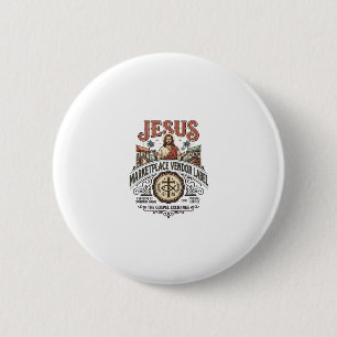 Jesus Marktplatz Verkäufer Label Jesus Marktplatz Button