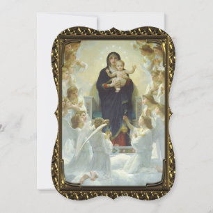 Jesus Mary Angels Fine Art Extravagant Cut Weihnac Feiertagskarte