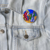 Jesus Mary Joseph Nativity-Retro Button (Beispiel)