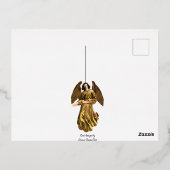 Jesus Mary und Joseph Folien Feiertagspostkarte (Rückseite)