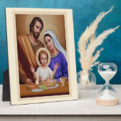 Jesus Mary und Joseph Fotoplatte (Seite)