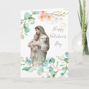 Jesus Mary Valentinstag Religiös-katholisch Karte