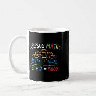 Jesus Mathe 2 Fische 5 Brote speist die 5000 Bibel Kaffeetasse