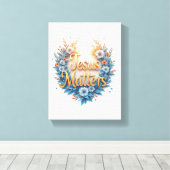 Jesus Matters Canvas Print Leinwanddruck (Insitu (Holzboden))