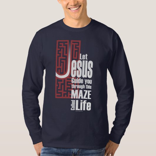 Jesus Maze Basic Long Sleeve T - Shirt (Vorderseite)