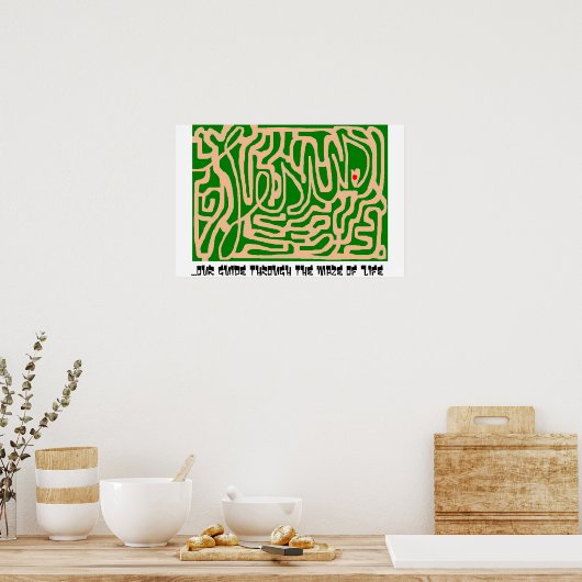 Jesus maze poster (Küche)