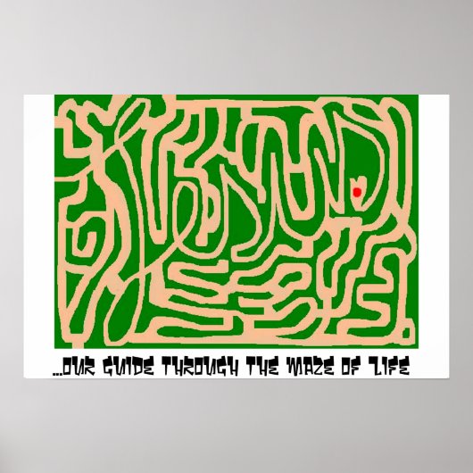 Jesus maze poster (Vorne)
