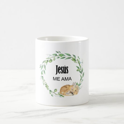 Jesus me ama, spanischer Bibelvers Kaffeetasse (Mittel)