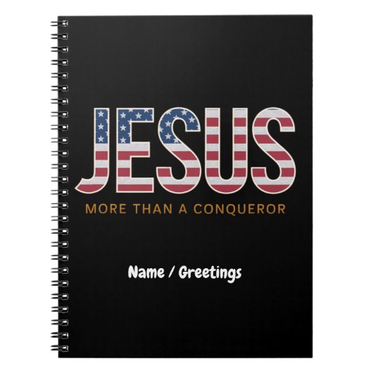 Jesus mehr als ein Eroberer auffallend Christlich Notizblock (Vorderseite)