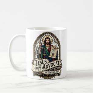 Jesus mein Anwalt Jesus Gerichts Anwalt Christi Kaffeetasse