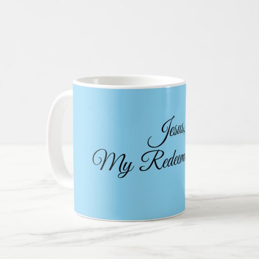 Jesus Mein Erlöser Tasse (Vorderseite Links)