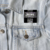 Jesus mein Felsen Button (Beispiel)