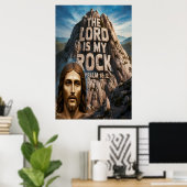 Jesus, mein Felsen im Alter der Herr ist mein Fels Poster (Heimbüro)