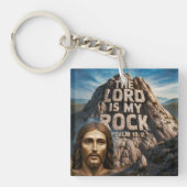 Jesus, mein Felsen im Alter der Herr ist mein Fels Schlüsselanhänger (Vorderseite)