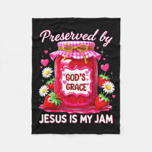 Jesus mein Jam Strawberry Coquette Nk erhaltener G Fleecedecke