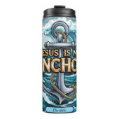 Jesus meine Anchor Stormy Sees Thermosbecher (Vorderseite)