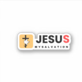 Jesus meine Erlösung Aufkleber (Vorderseite)