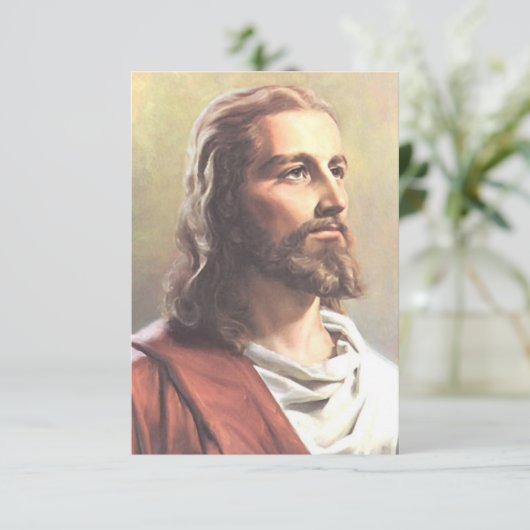 Jesus Memorials & Keepsakes Dankeskarte (Stehend Vorderseite)