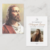 Jesus Memorials & Keepsakes Visitenkarte (Vorne/Hinten)