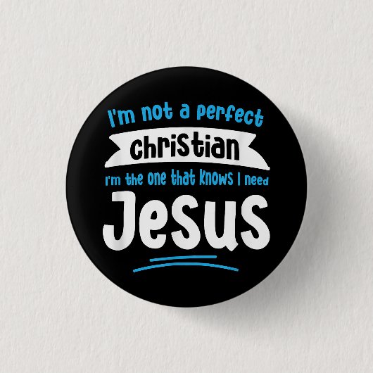 Jesus Men Women Kinder Spaß Christliche Bibel Glau Button (Vorderseite)