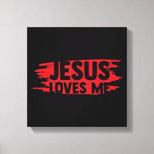Jesus Men Women Kinder Spaß Christliche Bibel Glau Leinwanddruck