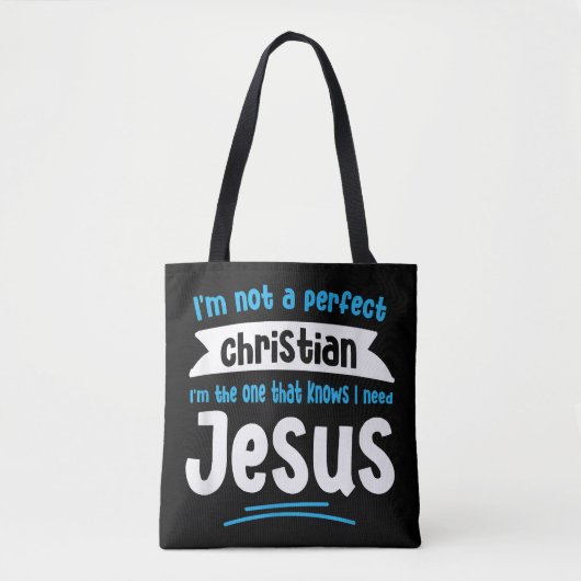 Jesus Men Women Kinder Spaß Christliche Bibel Glau Tasche (Vorderseite)
