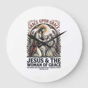 Jesus Menopause Midlife Frauen Ermutigung Shirt  Große Wanduhr
