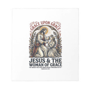 Jesus Menopause Midlife Frauen Ermutigung Shirt Notizblock