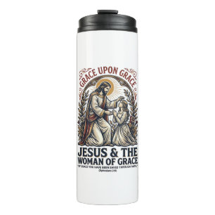 Jesus Menopause Midlife Frauen Ermutigung Shirt  Thermosbecher