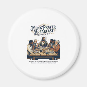 Jesus Mens Gruppe Brüderschaft Retreat T-Shirt Ins Magnet