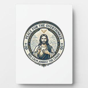 Jesus Mental Health Bekräftigungen T-Shirt Inspiri Fotoplatte