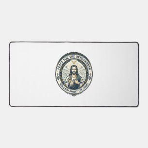Jesus Mental Health Bekräftigungen T-Shirt Inspiri Schreibtischunterlage