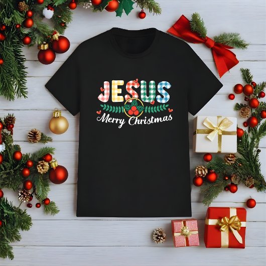 Jesus Merry Christmas Christian Holiday T-Shirt