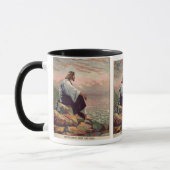 Jesus-mildes u. mildes Beten über Jerusalem Tasse (Links)