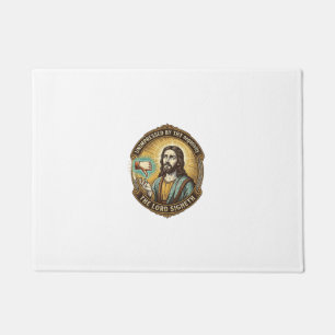 Jesus-Missfallens-Button-Social-Media-Hasser-Troll Fußmatte