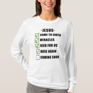 JESUS' Mission Checklist: Christliches Glaubensged T-Shirt