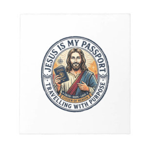 Jesus Missionar Globales Missions-Shirt Christlich Notizblock
