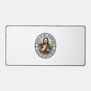 Jesus Missionar Globales Missions-Shirt Christlich Schreibtischunterlage