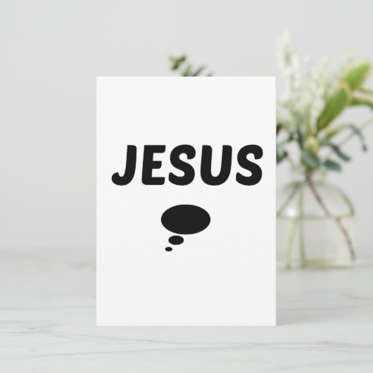 JESUS MIT BILD EINLADUNG (Stehend Vorderseite)