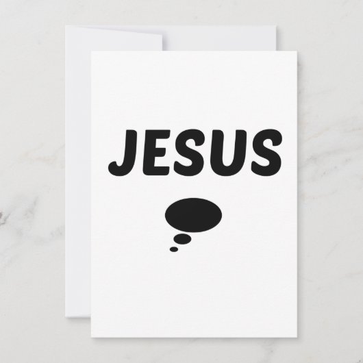 JESUS MIT BILD EINLADUNG (Vorderseite)