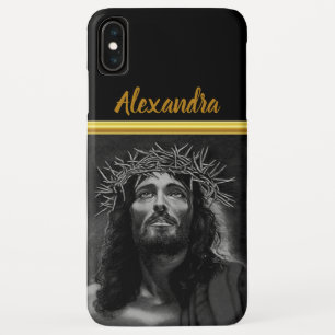 Jesus mit Blick in den Himmel mit einem goldenen S Case-Mate iPhone Hülle