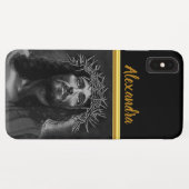 Jesus mit Blick in den Himmel mit einem goldenen S Case-Mate iPhone Hülle (Rückseite (Horizontal))