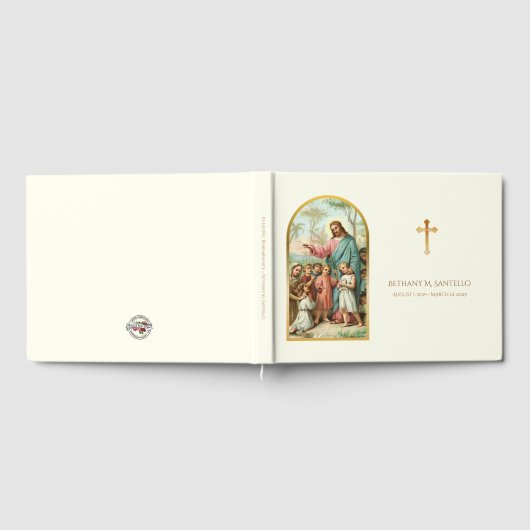 Jesus mit dem Kindererbeerbuch Gästebuch (Voll)